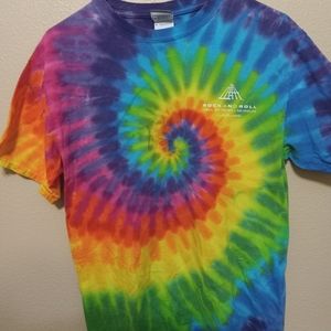 Rock and Roll Museum Tie Dye Tshirt Size Medium